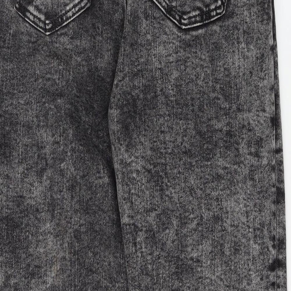 Preworn Womens Grey  Denim Straight Jeans Size 32 in L24 in