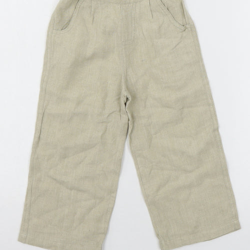 Preworn Boys Beige   Dress Pants Trousers Size 3 Years