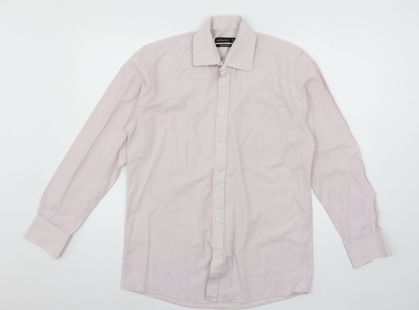 Cedar Wood State Mens Pink    Button-Up Size 15