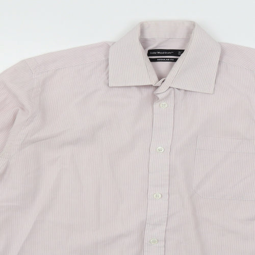 Cedar Wood State Mens Pink    Button-Up Size 15