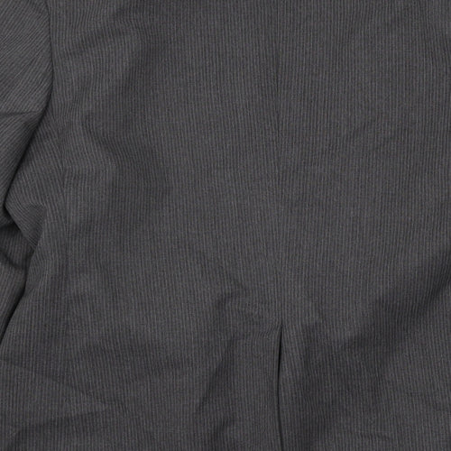 George Mens Grey Striped  Jacket Suit Jacket Size L
