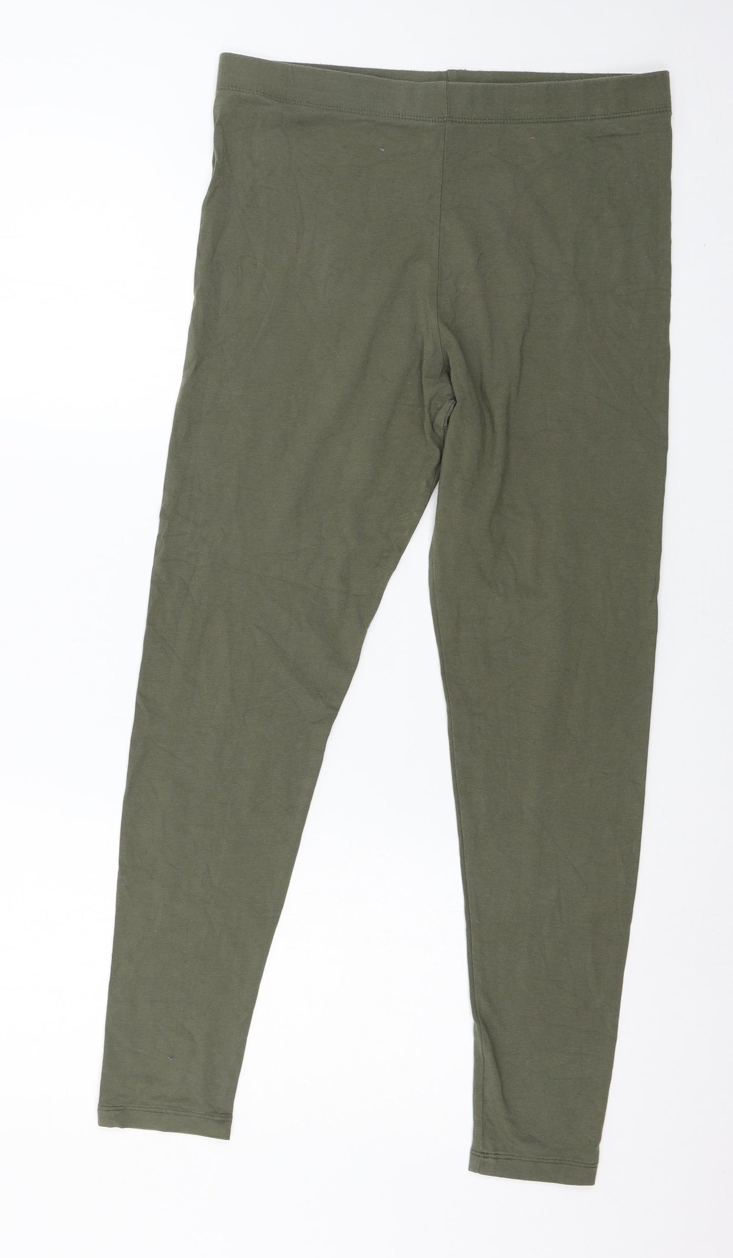 TU Womens Green  Jersey Capri Leggings Size 14 L27 in