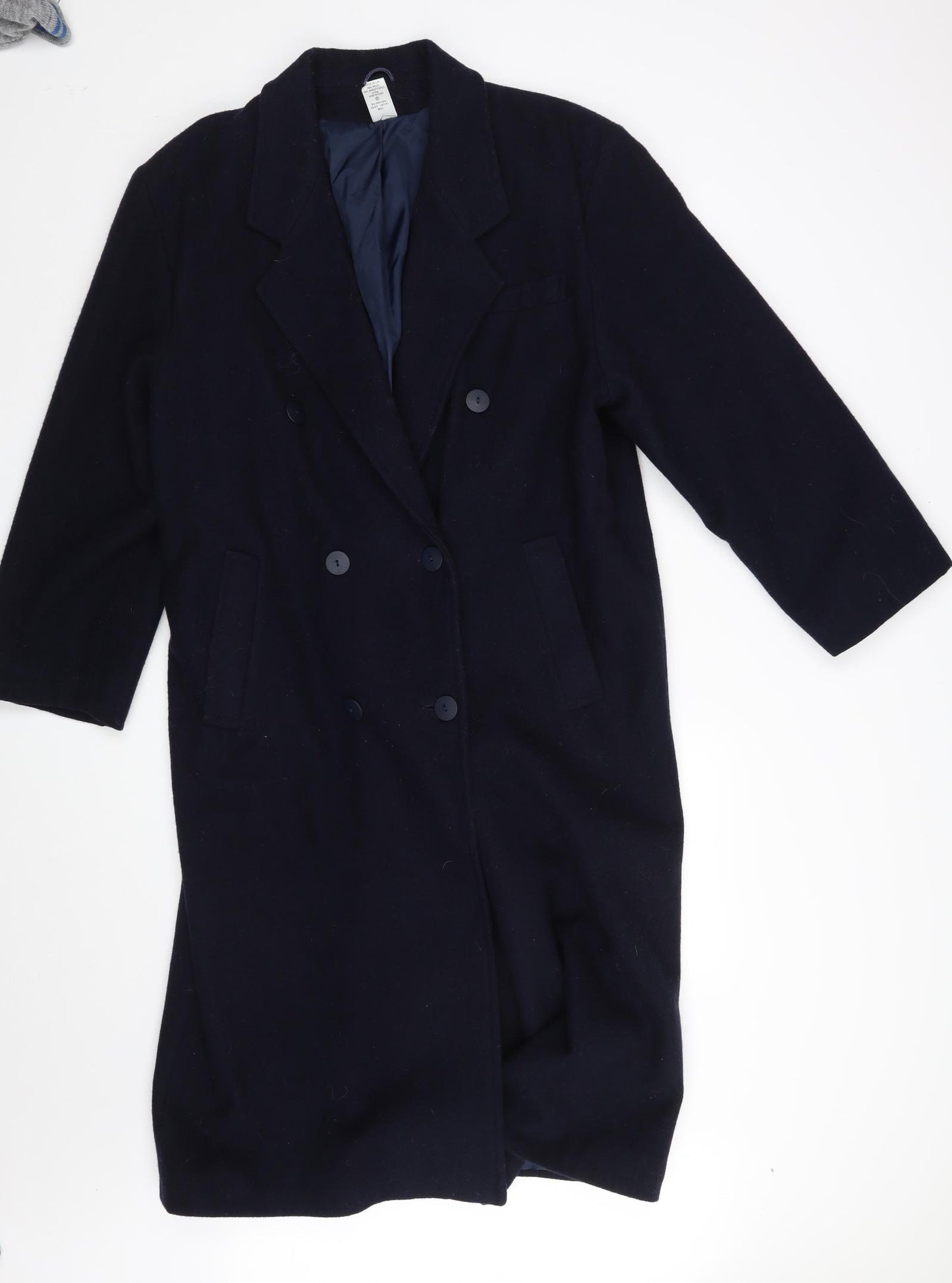 Etam Womens Blue   Overcoat Coat Size 14