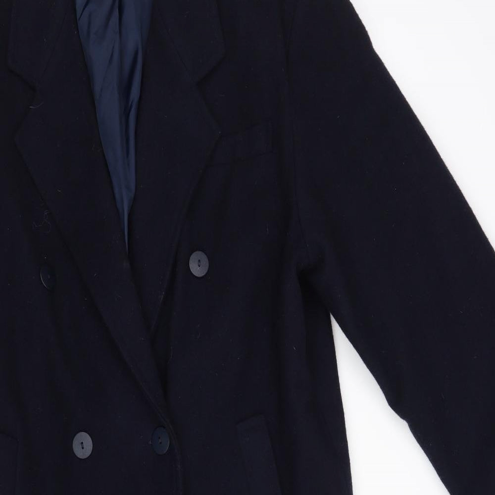 Etam Womens Blue   Overcoat Coat Size 14