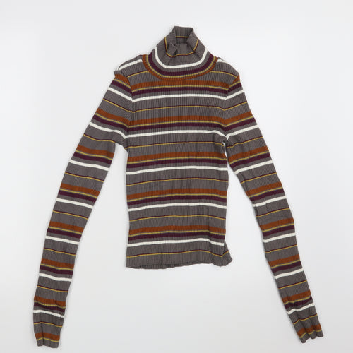 STR Womens Multicoloured Striped  Pullover Jumper Size S