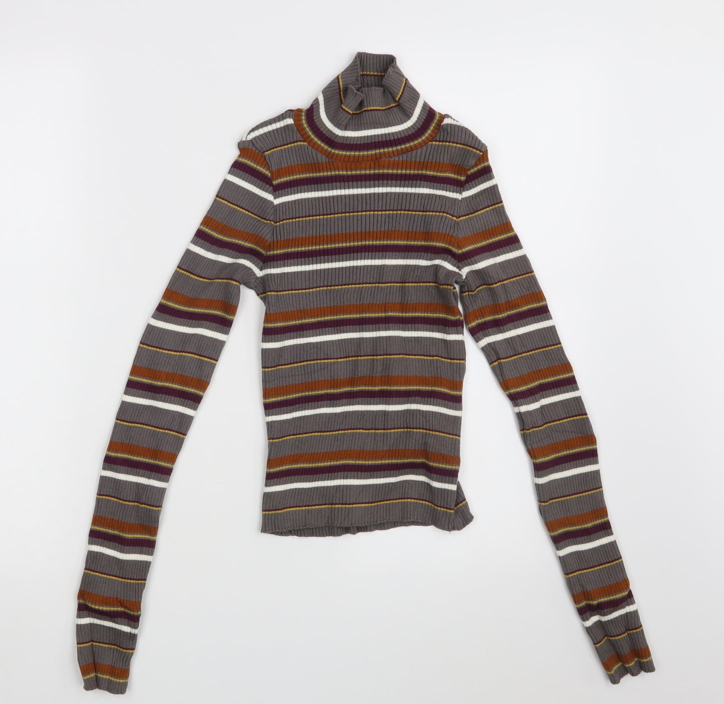 STR Womens Multicoloured Striped  Pullover Jumper Size S