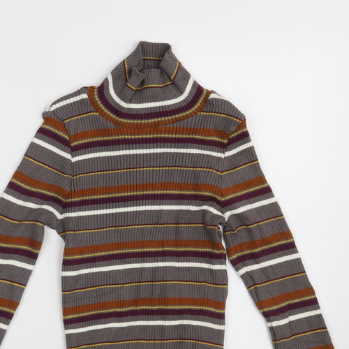 STR Womens Multicoloured Striped  Pullover Jumper Size S