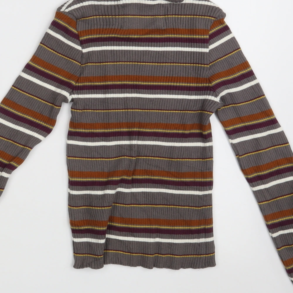 STR Womens Multicoloured Striped  Pullover Jumper Size S