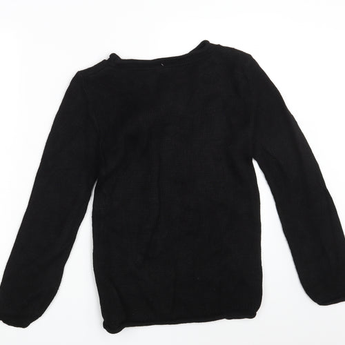 Preworn Womens Black   Pullover Jumper One Size  - Seasonal Christmas Festive Holiday