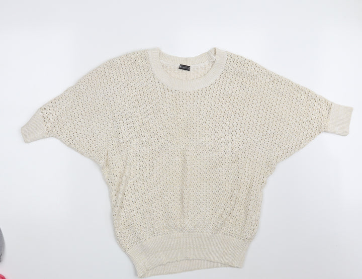 Laura Scott Womens Ivory Pullover Jumper Size 18