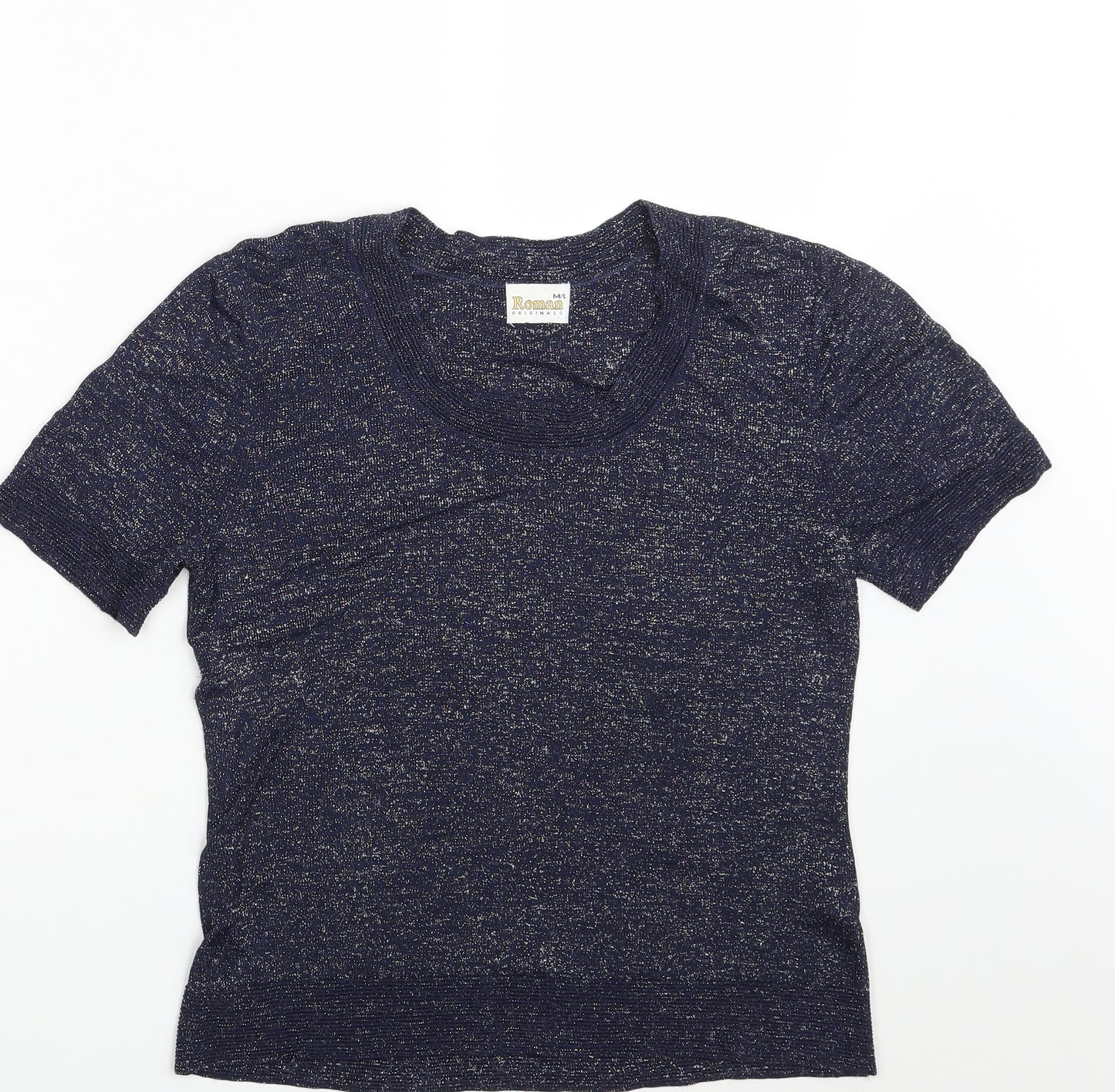 Roman Womens Blue   Pullover Sweatshirt Size M