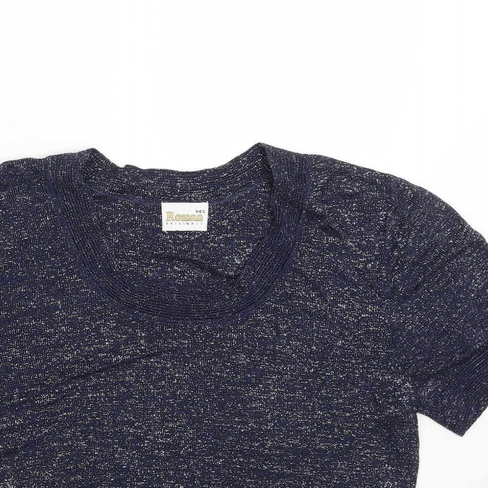 Roman Womens Blue   Pullover Sweatshirt Size M