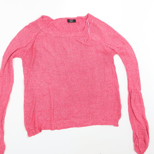 F&F Womens Pink   Pullover Sweatshirt Size 12