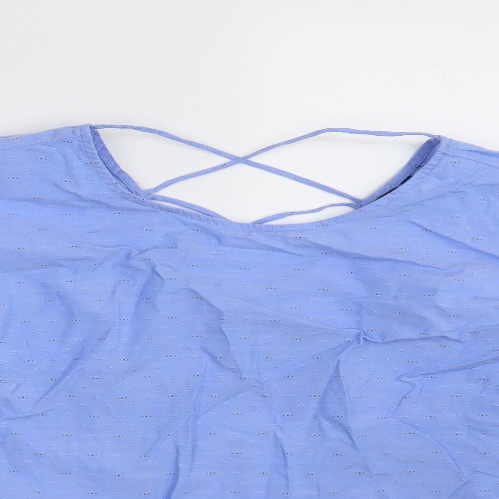TOM TAILOR Womens Blue   Basic Blouse Size 12