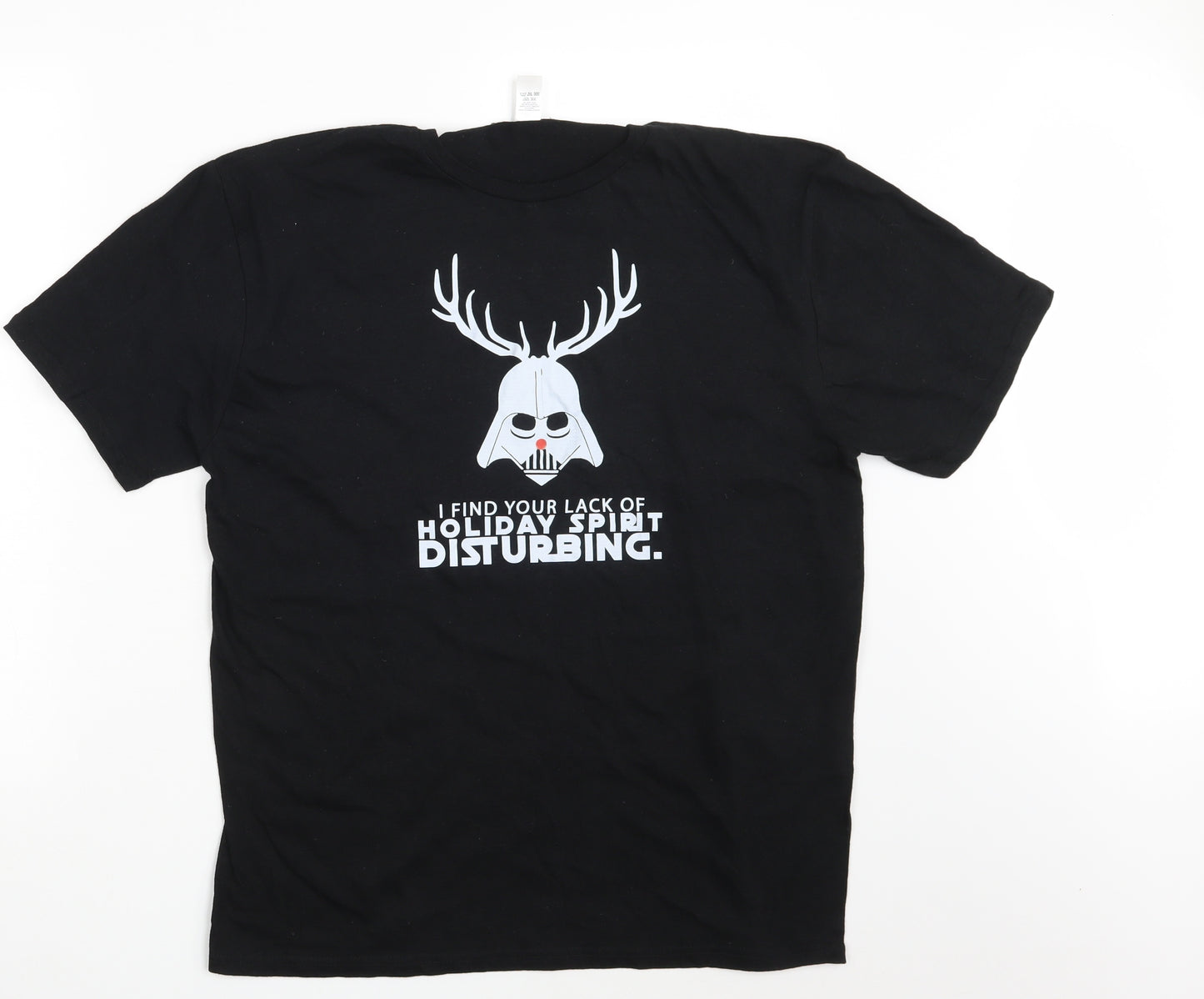 Club Mens Black    T-Shirt Size L