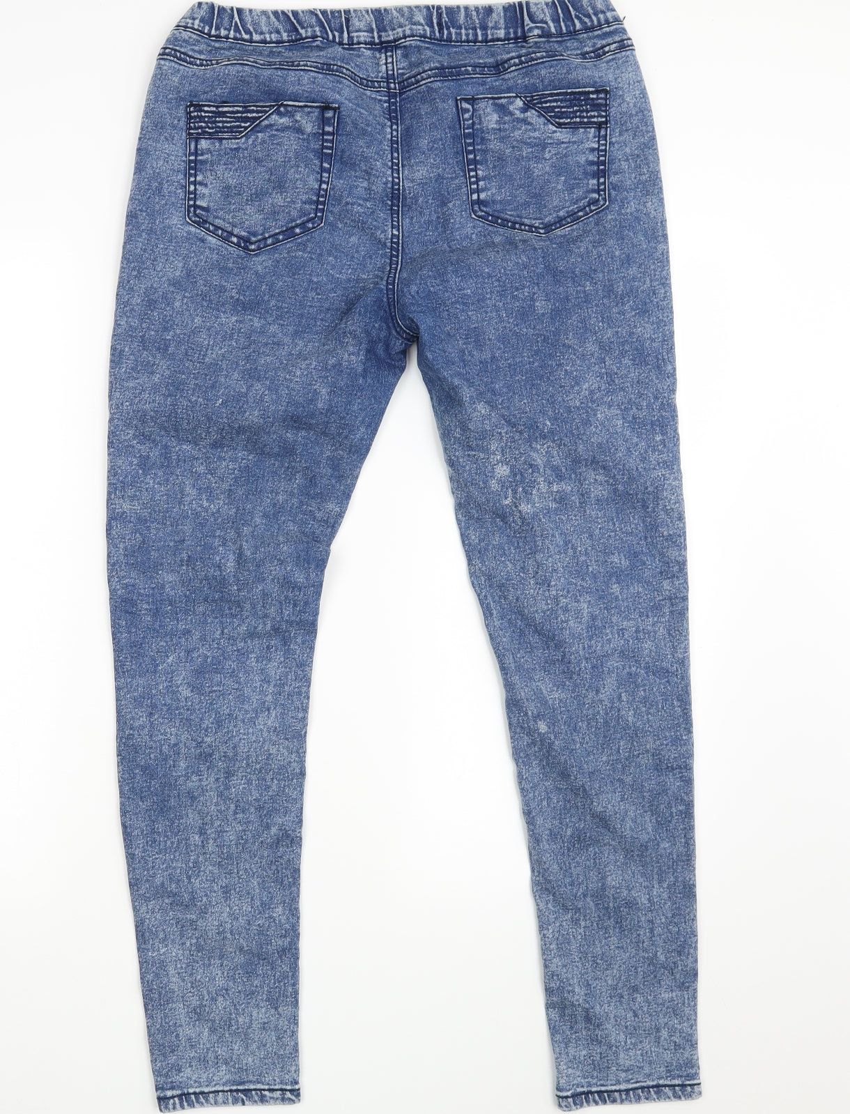 Denim Co. Womens Blue  Denim Jegging Jeans Size 14 L29 in