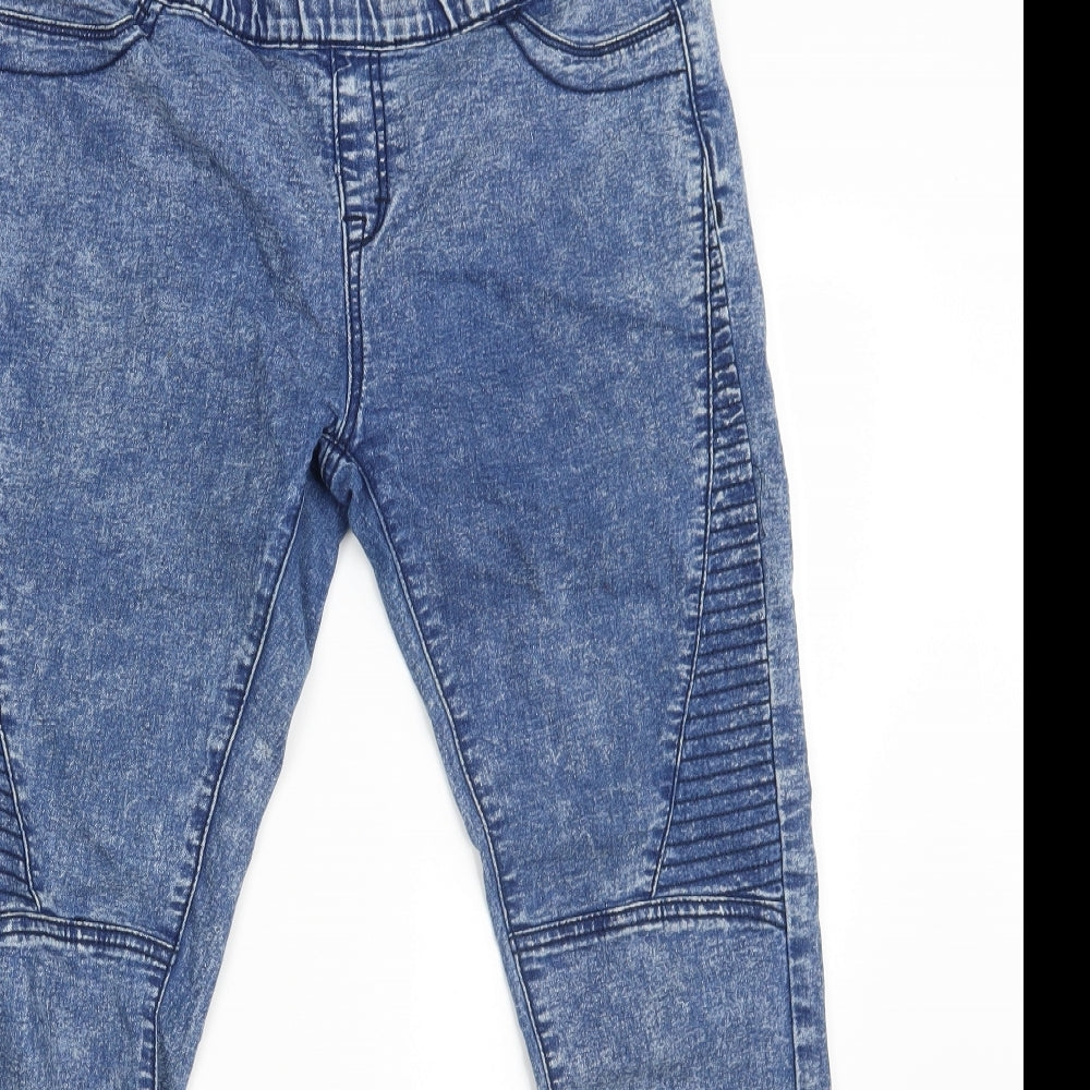 Denim Co. Womens Blue  Denim Jegging Jeans Size 14 L29 in