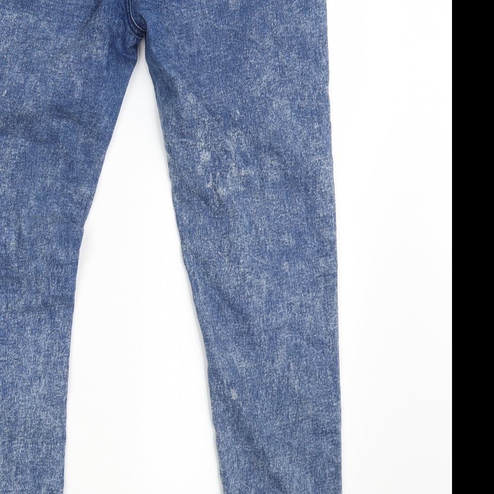 Denim Co. Womens Blue  Denim Jegging Jeans Size 14 L29 in