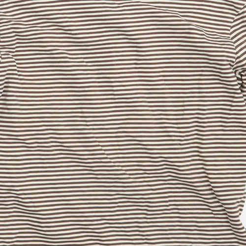 TU Girls Brown Striped  Top Pyjama Top Size 6-7 Years
