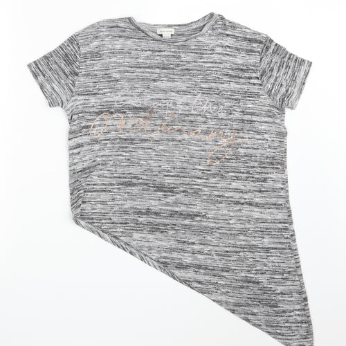 River Island Girls Grey   Pullover Sweatshirt Size 9-10 Years