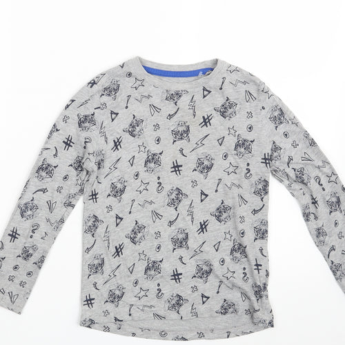 Lupilu Boys Grey Geometric  Basic T-Shirt One Size