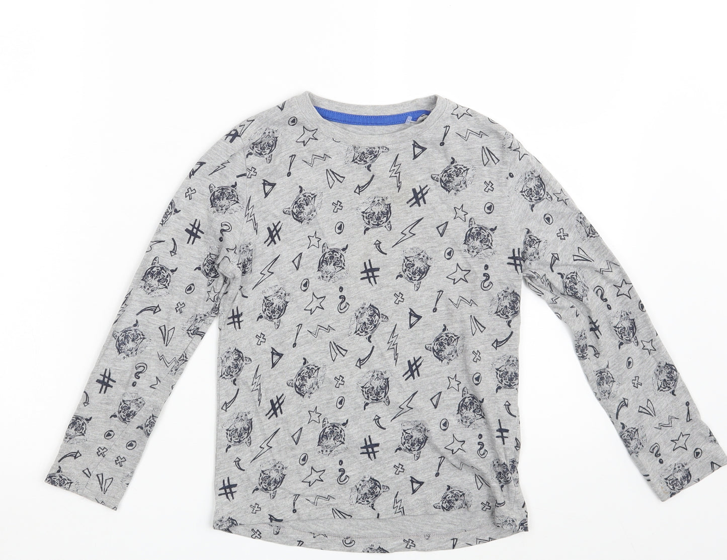 Lupilu Boys Grey Geometric  Basic T-Shirt One Size