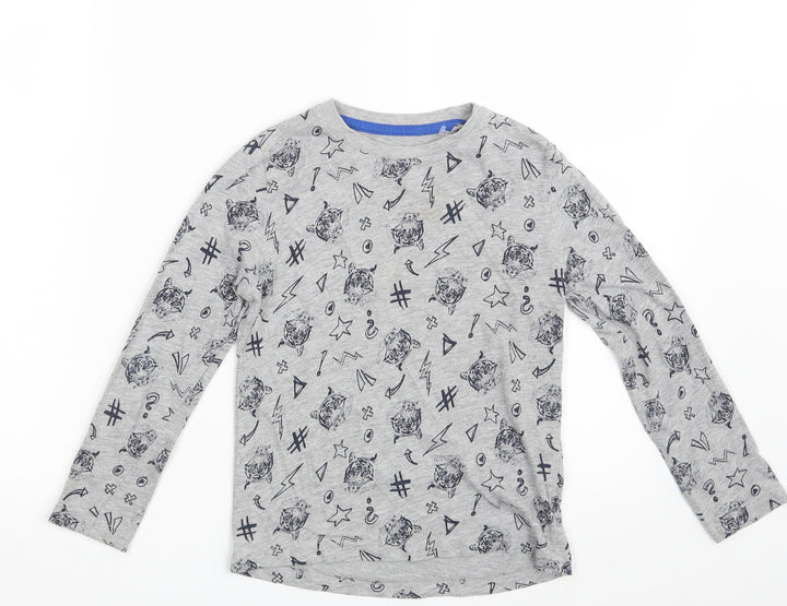 Lupilu Boys Grey Geometric  Basic T-Shirt One Size