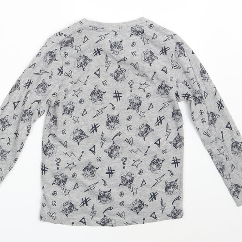 Lupilu Boys Grey Geometric  Basic T-Shirt One Size
