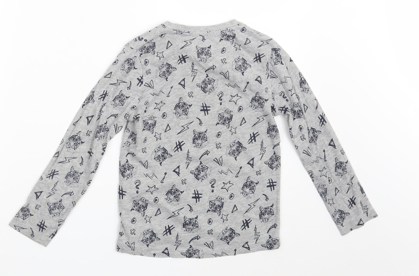 Lupilu Boys Grey Geometric  Basic T-Shirt One Size