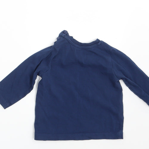 Matalan Girls Blue   Basic T-Shirt Size 6-9 Months