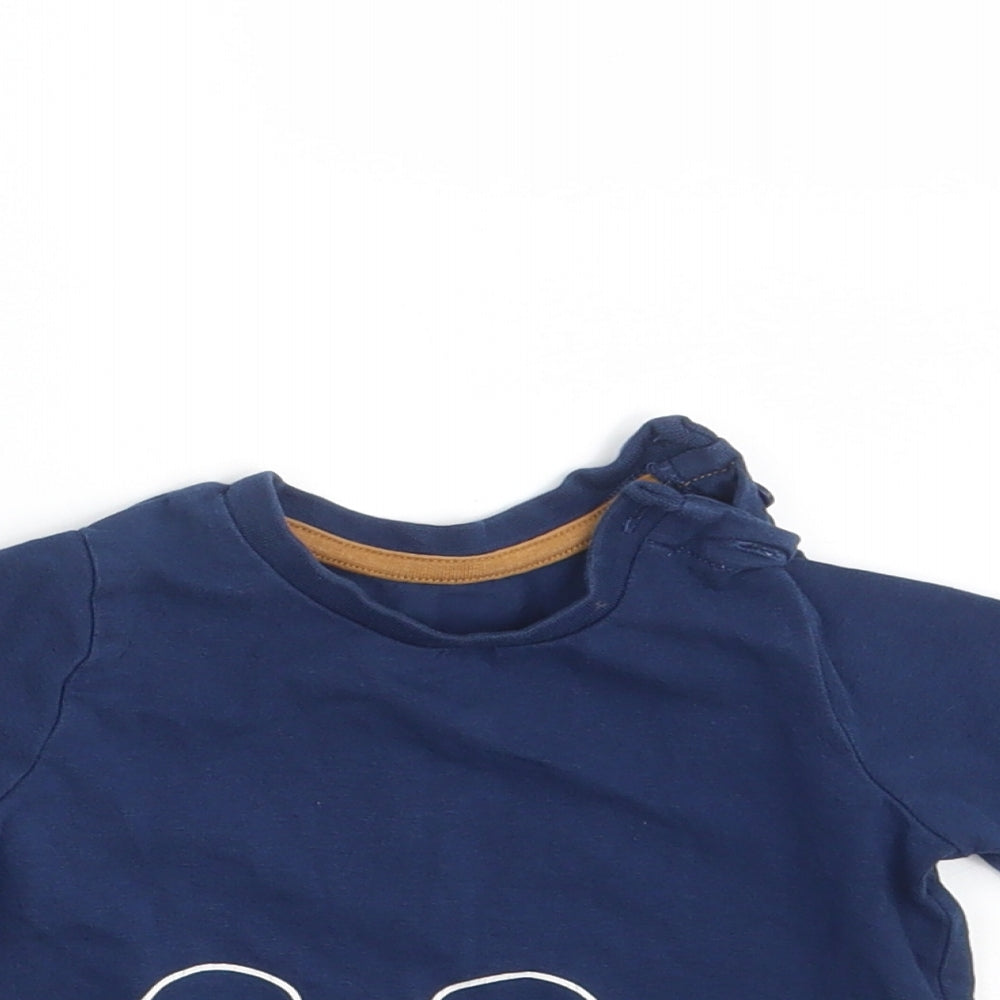 Matalan Girls Blue   Basic T-Shirt Size 6-9 Months