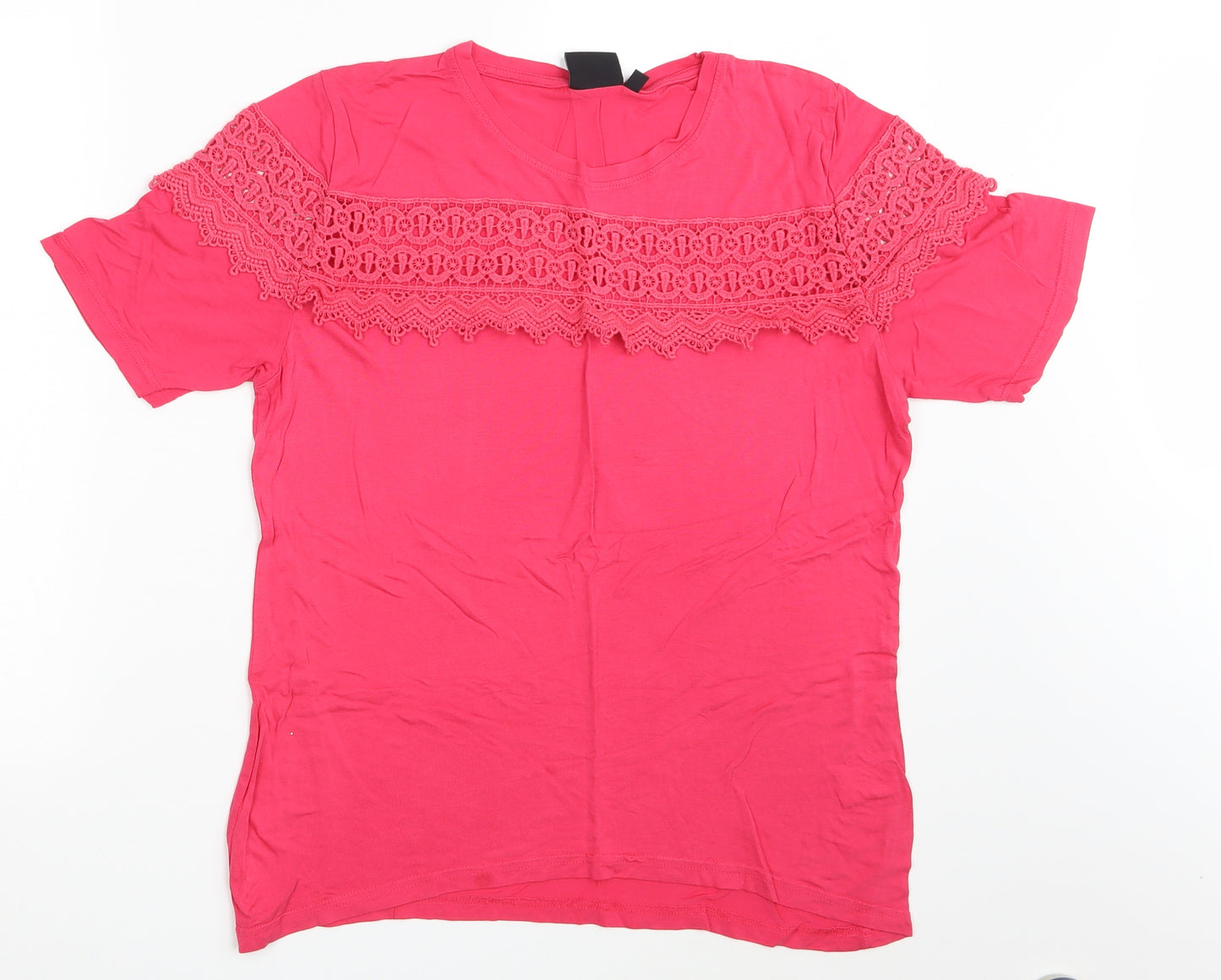 BEYOU Womens Pink   Basic T-Shirt Size 16