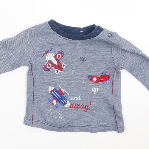 Mothercare Baby Blue   Basic T-Shirt Size 0-3 Months