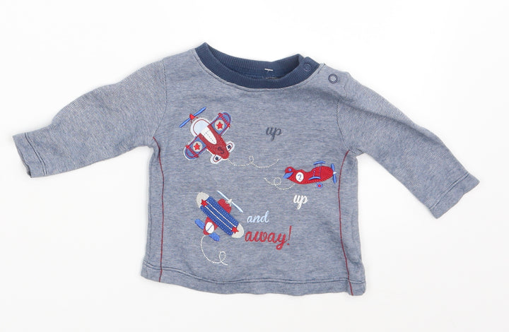 Mothercare Baby Blue   Basic T-Shirt Size 0-3 Months