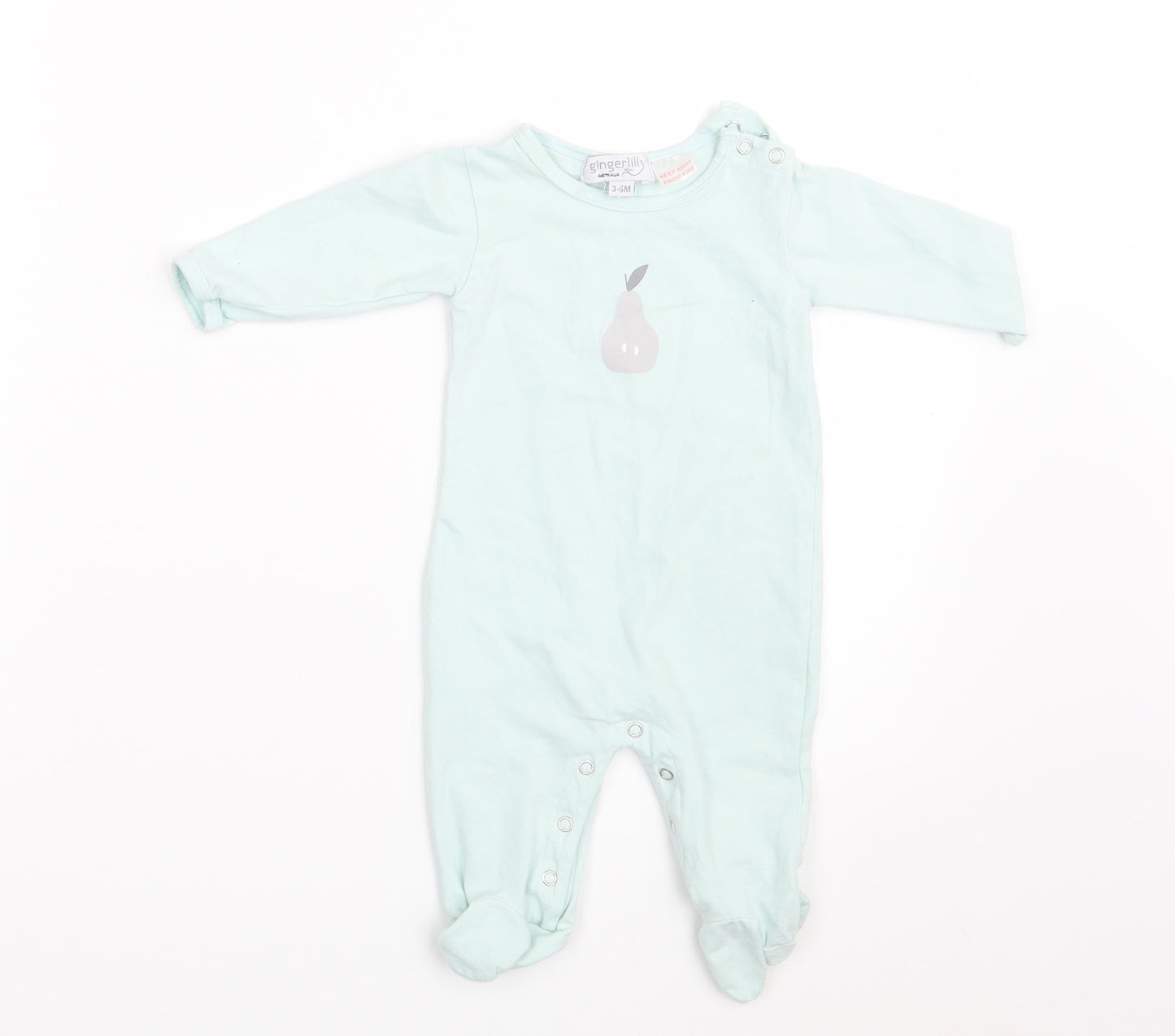 Ginger Lilly Baby Green   Romper One-Piece Size 3-6 Months
