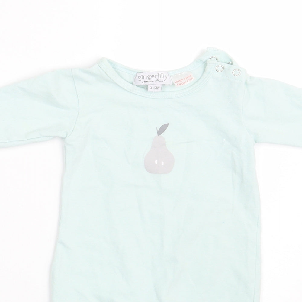 Ginger Lilly Baby Green   Romper One-Piece Size 3-6 Months