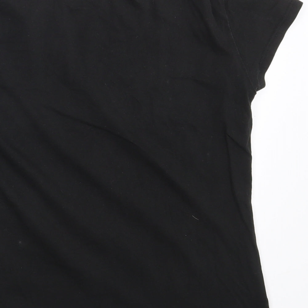 H&M Girls Black   Basic T-Shirt Size 10-11 Years