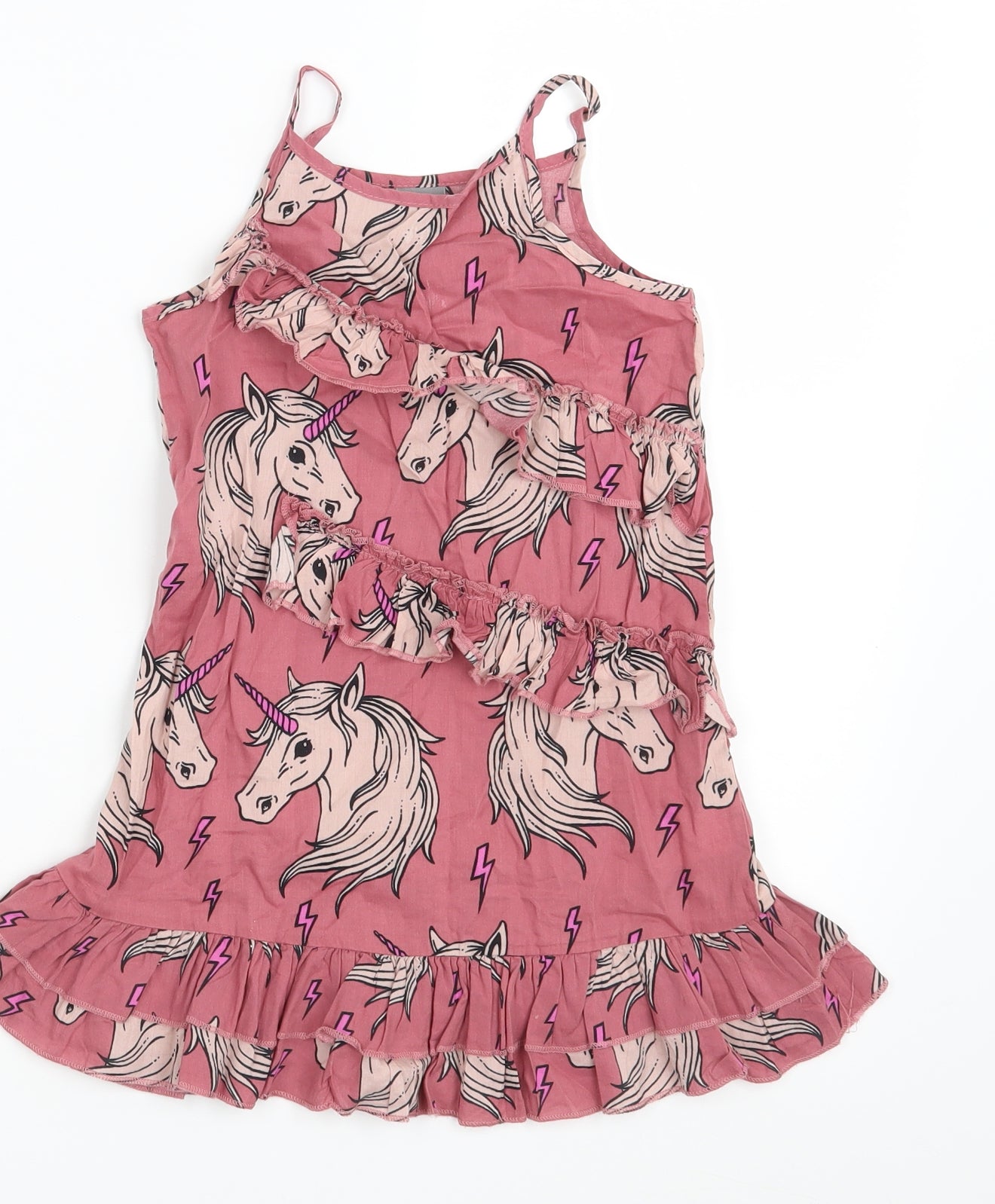 NEXT Girls Pink Animal Print  A-Line  Size 3 Years  - Unicorn