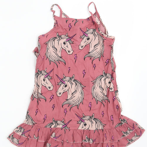 NEXT Girls Pink Animal Print  A-Line  Size 3 Years  - Unicorn