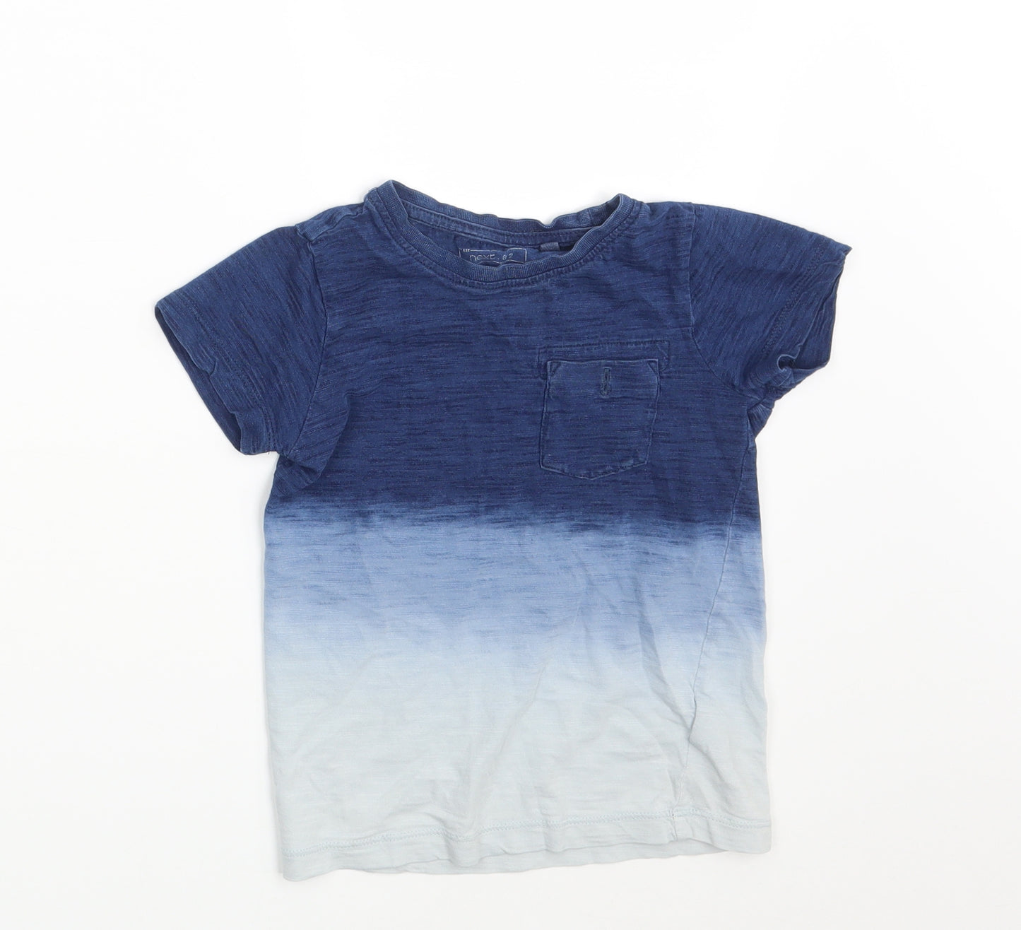 NEXT Boys Blue Colourblock  Basic T-Shirt Size 4 Years