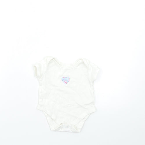 George Baby White   Babygrow One-Piece Size 0-3 Months