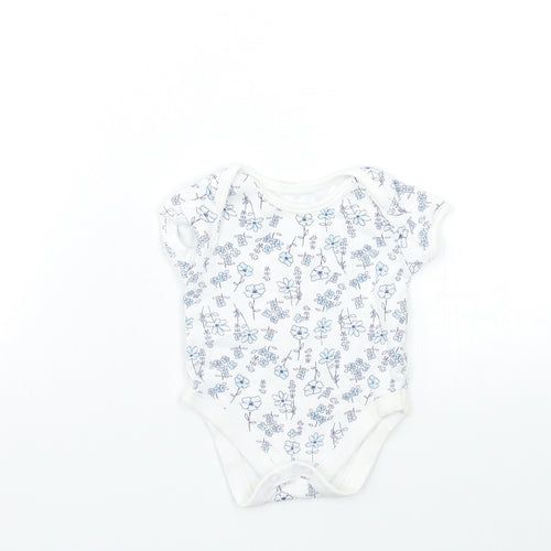 George Baby Blue Floral  Babygrow One-Piece Size 0-3 Months
