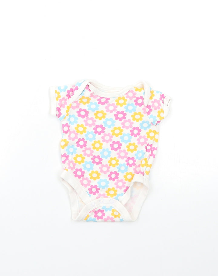 Mini Club Baby Pink Floral  Babygrow One-Piece Size 0-3 Months