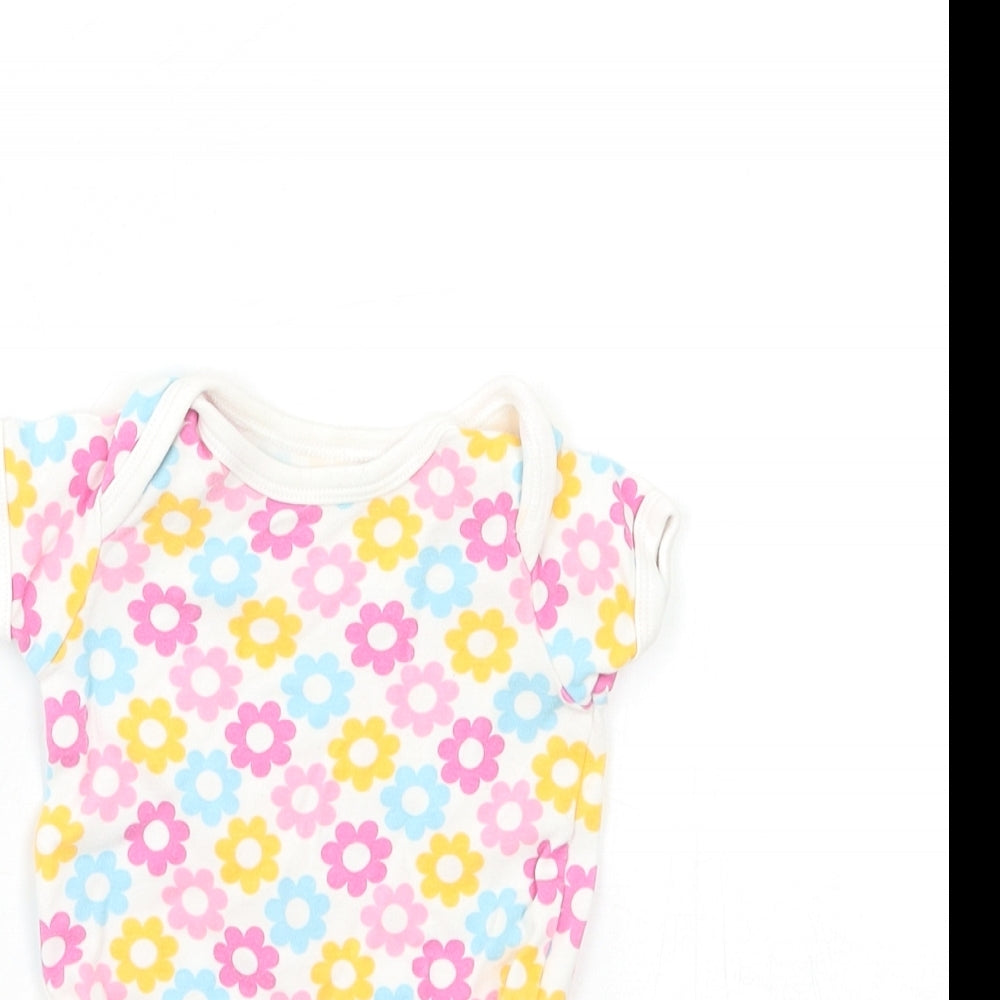 Mini Club Baby Pink Floral  Babygrow One-Piece Size 0-3 Months