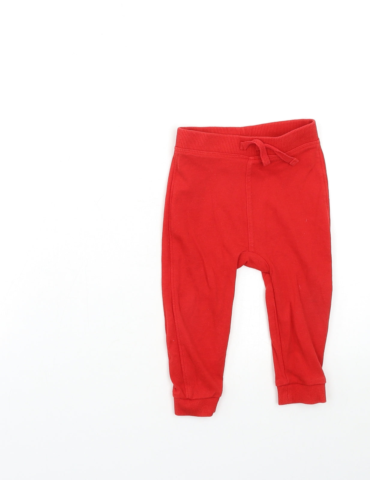 George Baby Red   Jogger Trousers Size 9-12 Months