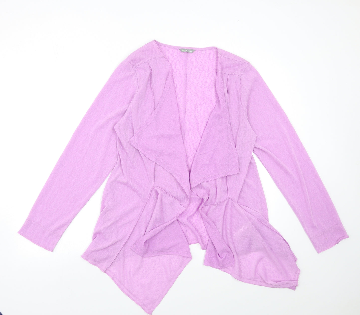 Per Una Womens Purple  Knit Cardigan Jumper Size 16