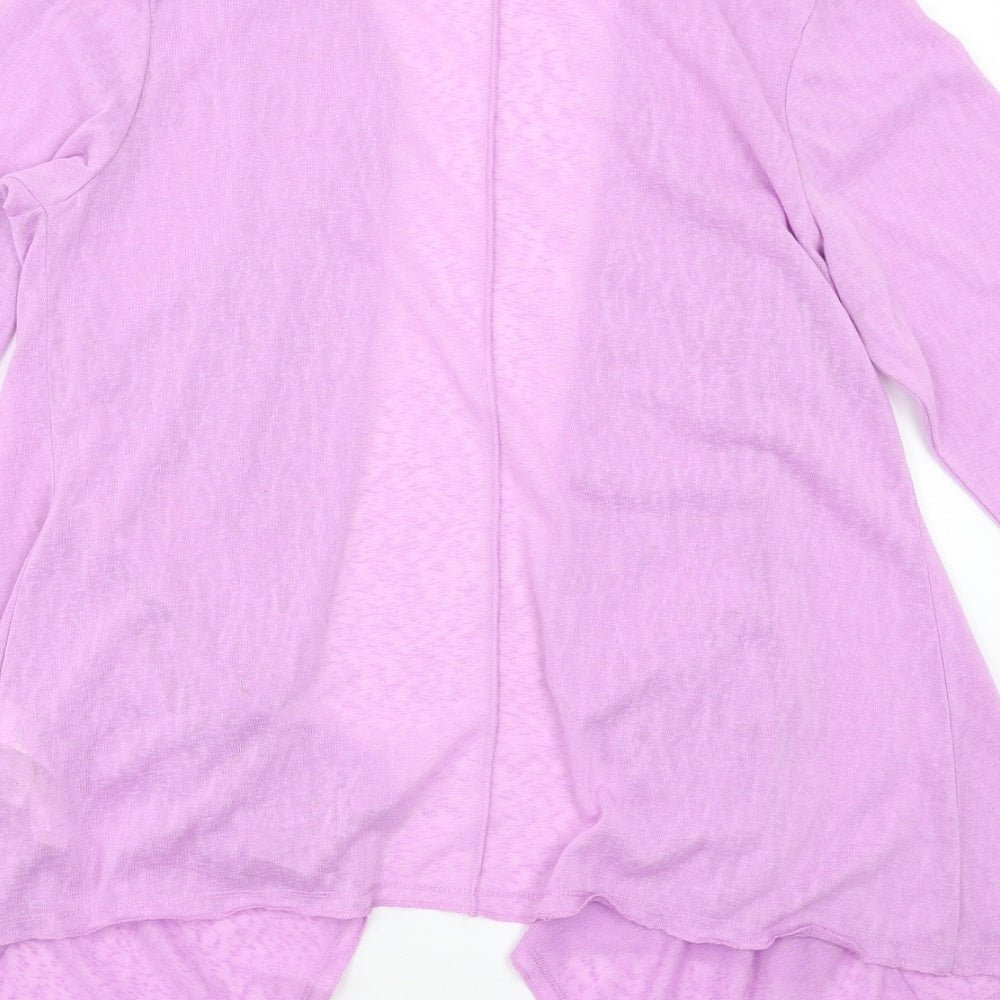 Per Una Womens Purple  Knit Cardigan Jumper Size 16