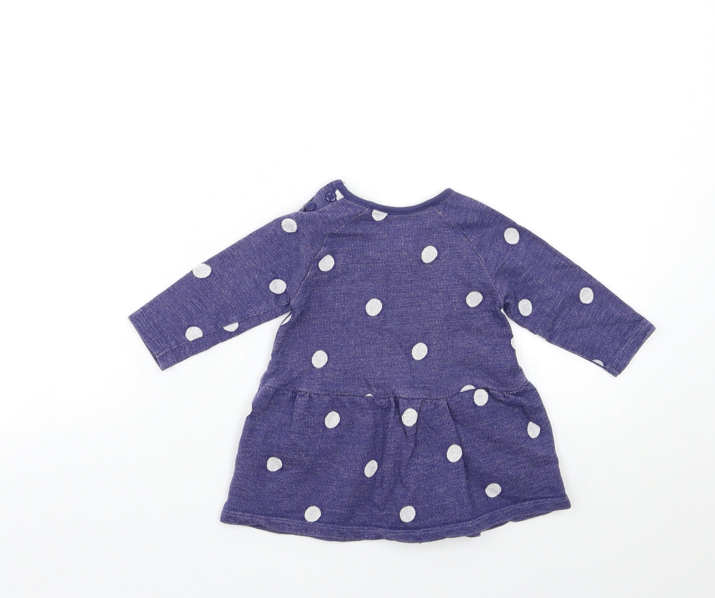 Nutmeg Baby Blue Polka Dot  A-Line  Size 3-6 Months