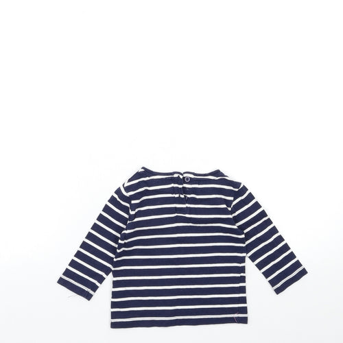 NEXT Baby Black Striped  Basic T-Shirt Size 3-6 Months