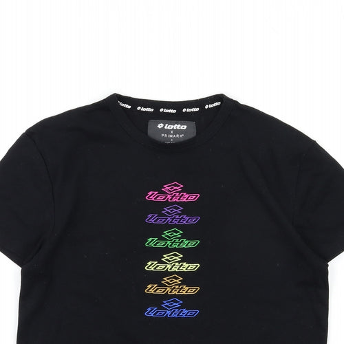 Primark Womens Black   Basic T-Shirt Size S